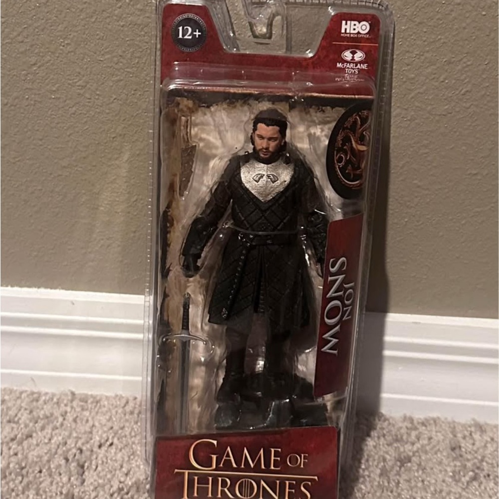 GAME OF THRONES!!  Jon Snow action figure!!!McFarlane Toys!! HBO!!! Great gift!!